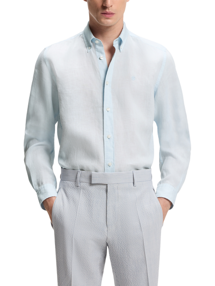 BOSS Regular Fit Long Sleeve Shirt, Blue, Blue