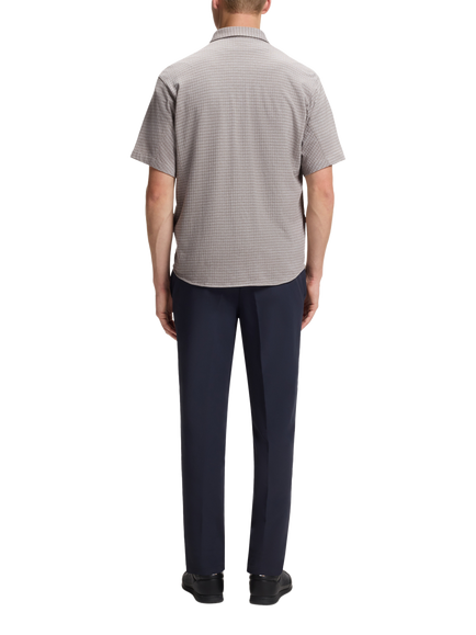 BOSS Cotton Regular Fit Short Sleeve Shirt, Light Green - view 2, Light Green