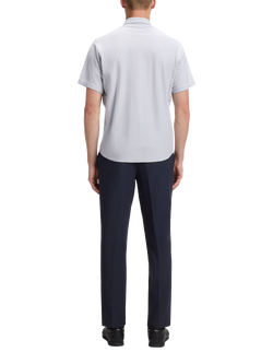 BOSS Regular Fit Striped Cotton Shirt, Dark Grey - view 2, Dark Grey