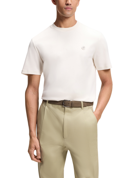 BOSS Pure Cotton Crew Neck T-Shirt, Open White, Open White