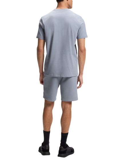 BOSS Regular Fit Cotton Rich Crew Neck T-Shirt, Dark Grey - view 2, Dark Grey