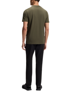 BOSS Cotton Rich Crew Neck T-Shirt, Open Green - view 2, Open Green