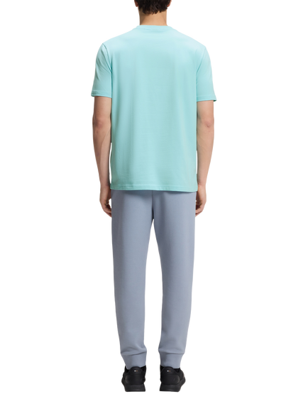 BOSS Cotton Rich Crew Neck T-Shirt, Open Blue - view 2, Open Blue