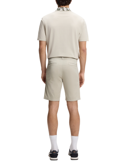 BOSS Cotton Twill Chino Shorts, Light Beige - view 2, Light Beige