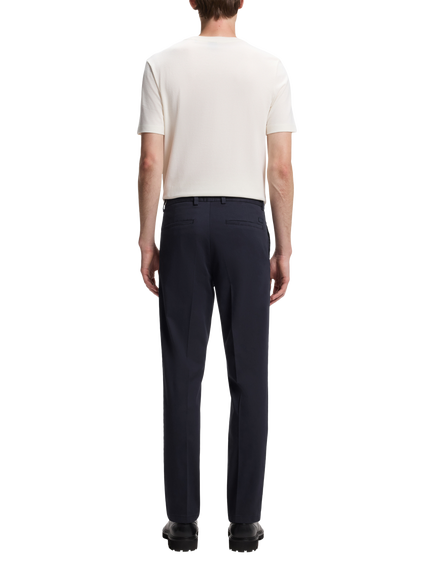 HUGO BOSS BOSS Kane Cotton Blend Trousers, Dark Blue - view 2, Dark Blue
