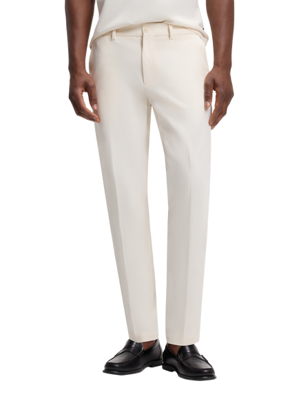 BOSS Slim Fit Trousers, Open White, Open White