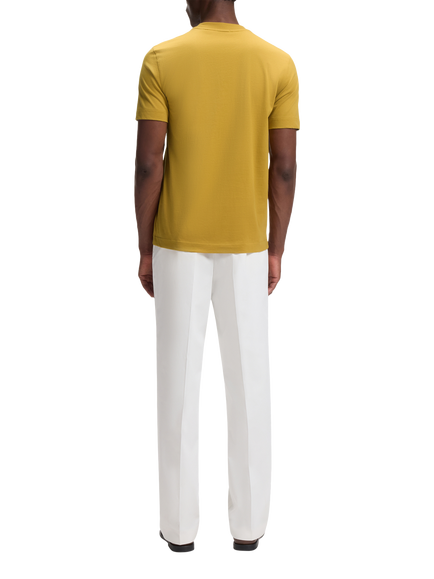 BOSS Cotton Crew Neck T-shirt, Gold - view 2, Gold