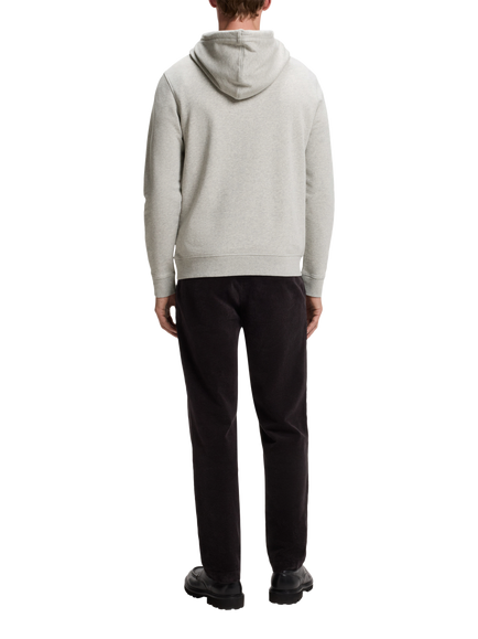 BOSS French Terry Cotton Hoodie, Open Grey - view 2, Open Grey