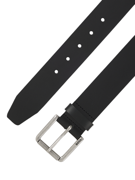 HUGO BOSS BOSS Joris Leather Belt, Black - view 2, Black