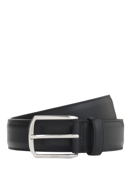 HUGO BOSS BOSS Onnie Leather Belt, Black, Black