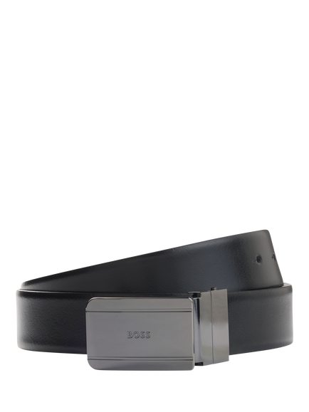 HUGO BOSS BOSS Leather Belt, Black, Black