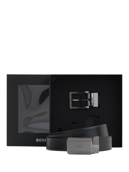 HUGO BOSS BOSS Leather Belt, Black - view 2, Black