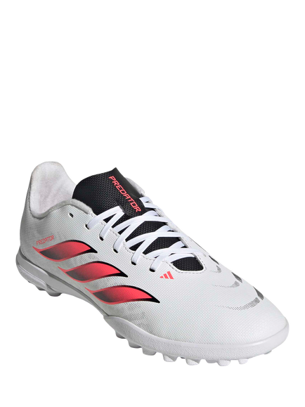 adidas Kids' PREDATOR Club Turf Football Boots, Wht/Black - view 2, Wht/Black