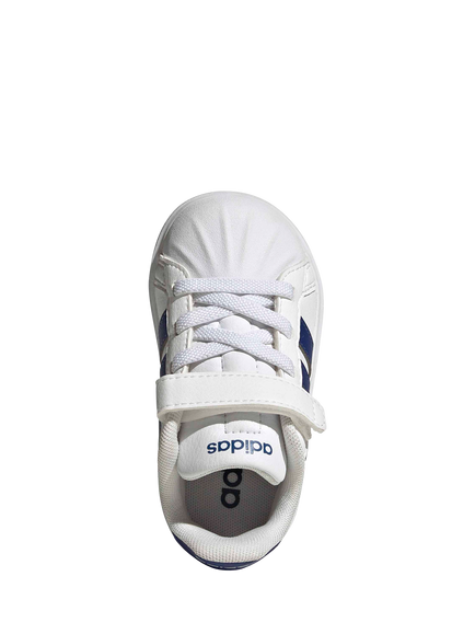 adidas Baby Streettalk Trainers, White/Blue - view 2, Wht/Blue