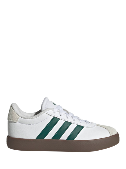 adidas Kids' VL COURT 3.0 Trainers, White/Green, White/Green
