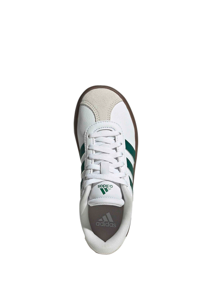 adidas Kids' VL COURT 3.0 Trainers, White/Green - view 2, White/Green