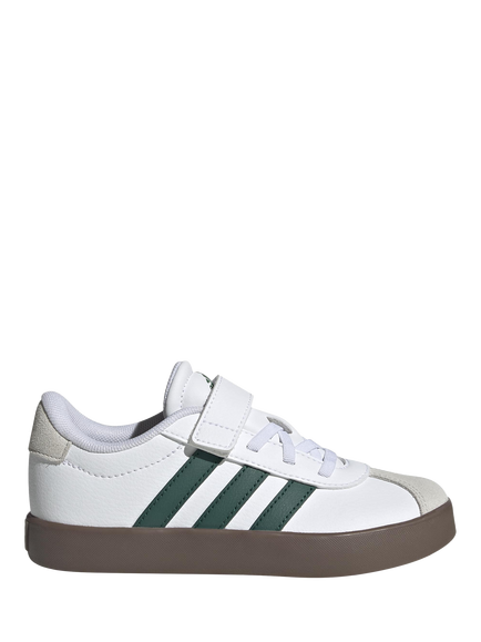 adidas Kids' VL COURT 3.0 Trainers, Wht/Green, Wht/Green