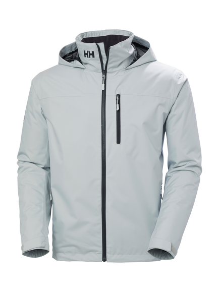 Helly Hansen Crew Hooded Midlayer Sailing Jacket 2.0, 853 Grey Fog, 853 Grey Fog