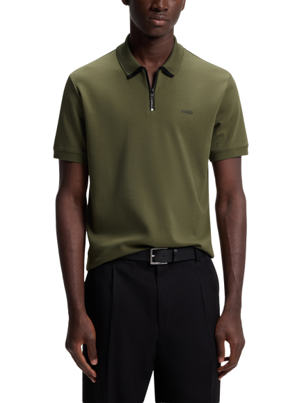 HUGO BOSS HUGO Cotton Polo Shirt, Open Green, Open Green