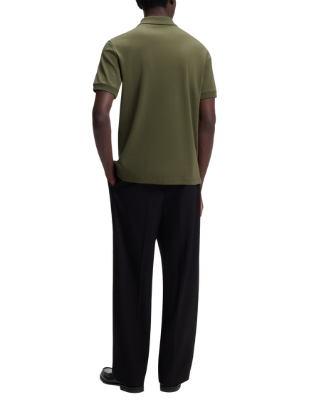 HUGO BOSS HUGO Cotton Polo Shirt, Open Green - view 2, Open Green
