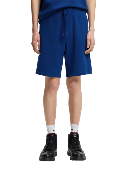 HUGO BOSS HUGO Loose Fit Cotton Shorts, Open Blue, Open Blue