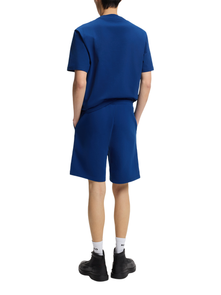 HUGO BOSS HUGO Loose Fit Cotton Shorts, Open Blue - view 2, Open Blue