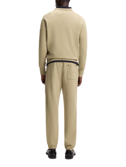 HUGO Relaxed Regular Fit Cotton Joggers, Medium Beige - view 2, Medium Beige
