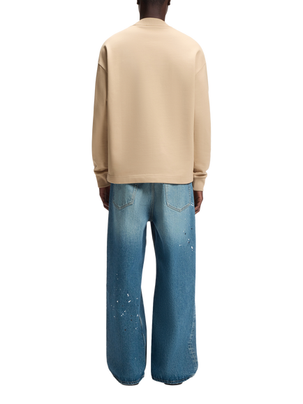 HUGO BOSS Classic Crew Neck Cotton T-Shirt, Medium Beige - view 2, Medium Beige