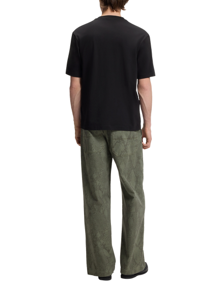 HUGO Cotton Logo Graphic Crew Neck T-Shirt, Black - view 2, Black