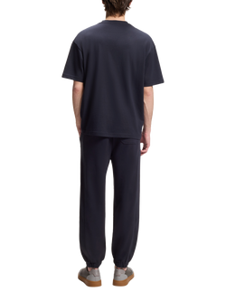 HUGO BOSS HUGO Crew Neck Cotton T-Shirt, Dark Blue - view 2, Dark Blue