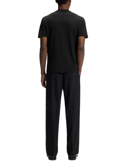 HUGO BOSS Regular Fit Cotton Standout Logo T-Shirt, Black - view 2, Black