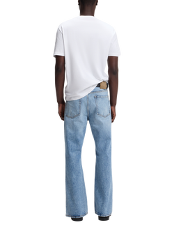 HUGO BOSS Regular Fit Cotton Standout Logo T-Shirt, White - view 2, White