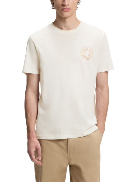 HUGO BOSS HUGO Crew Neck Cotton T-Shirt, Open White, Open White
