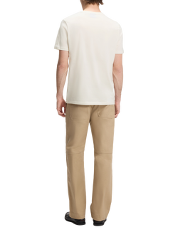 HUGO BOSS HUGO Crew Neck Cotton T-Shirt, Open White - view 2, Open White