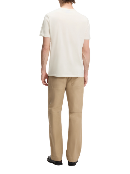 HUGO BOSS HUGO Crew Neck Cotton T-Shirt, Open White - view 2, Open White