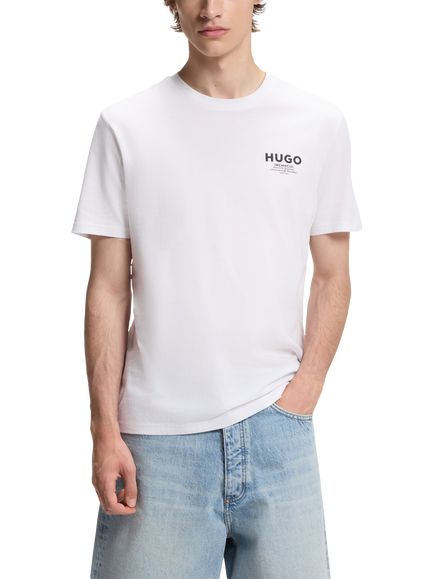 HUGO BOSS Regular Fit Cotton Logo T-Shirt, White, White