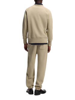 HUGO Long Sleeve Ribbed Sweatshirt, Medium Beige - view 2, Medium Beige