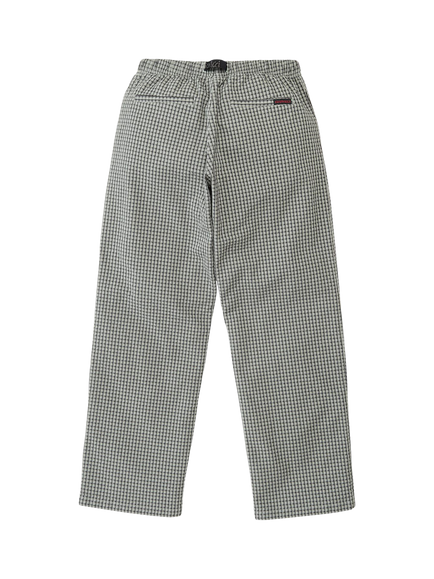 Gramicci Cotton Check Chino Trousers, Stone - view 2, Stone