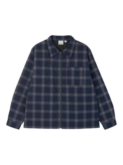 Gramicci Zip-Up Flannel Jacket, Navy Shadow Plaid, Navy Shadow Plaid