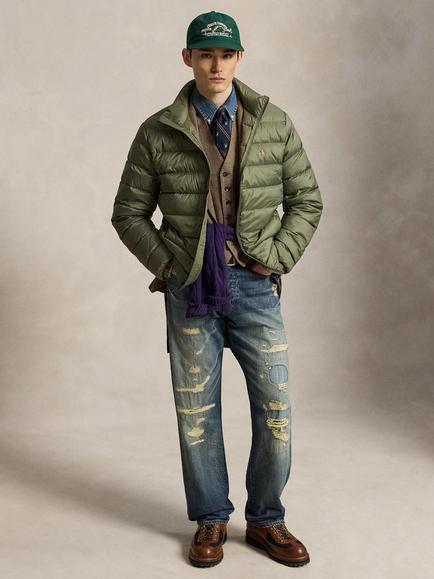 Polo Ralph Lauren Colden Baffle Water-Repellent Puffer Jacket, Cruise Olive, Cruise Olive