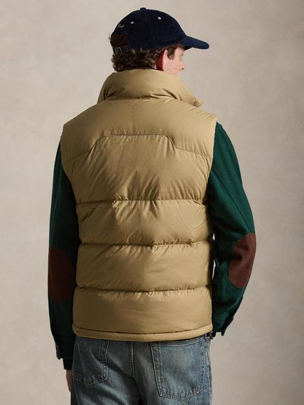Polo Ralph Lauren Insulated Water-Repellent Ripstop Gilet, Desert Khaki - view 2, Desert Khaki