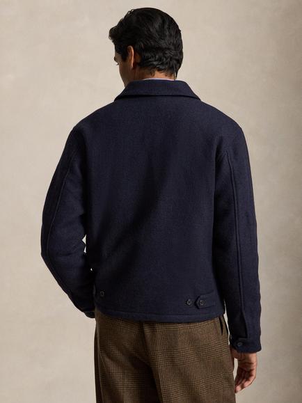 Polo Ralph Lauren Pure Wool Harrington Jacket, Collection Navy - view 2, Collection Navy