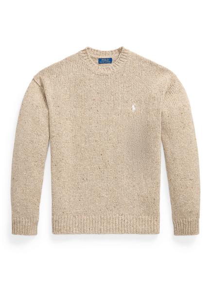 Ralph Lauren Donegal Wool Blend Sweater, Oatmeal Marl, Oatmeal Marl