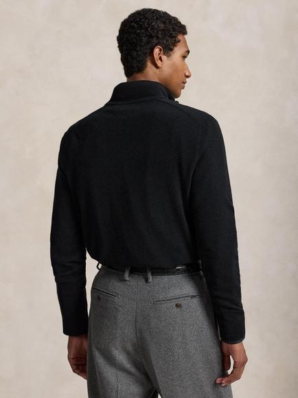 Polo Ralph Lauren Loryelle Wool Quarter Zip Jumper, Polo Black - view 2, Polo Black