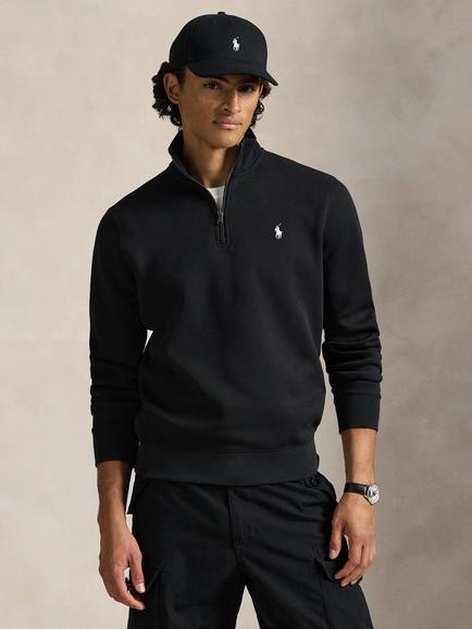 Polo Ralph Lauren Cotton Rich Half-Zip Sweatshirt, Polo Black/C1730, Polo Black/C1730