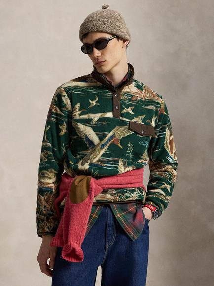 Polo Ralph Lauren Knit Pullover Sweatshirt, Duck Pond Scenic, Duck Pond Scenic
