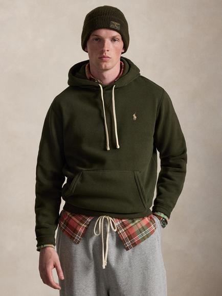 Polo Ralph Lauren RL Fleece Cotton Rich Hoodie, Company Olive, Company Olive