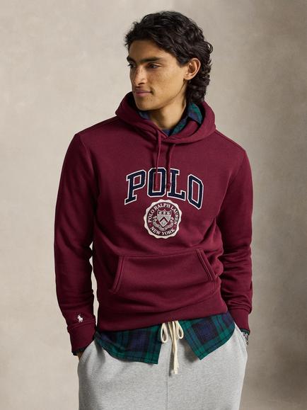 Polo Ralph Lauren Varsity Logo Cotton Rich Hoodie, Classic Wine, Classic Wine