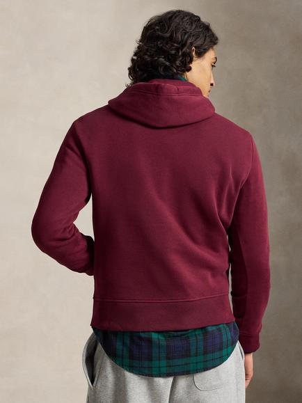 Polo Ralph Lauren Varsity Logo Cotton Rich Hoodie, Classic Wine - view 2, Classic Wine
