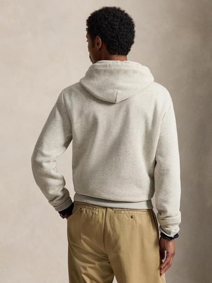 Polo Ralph Lauren Varsity Cotton Blend Hoodie, Lt Sport Heather - view 2, Lt Sport Heather